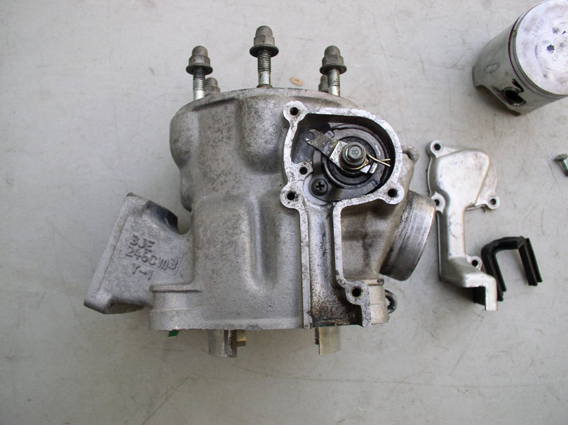 1989 Yamaha YZ 250 Cylinder Piston & Power Valve Scored Free Shipping